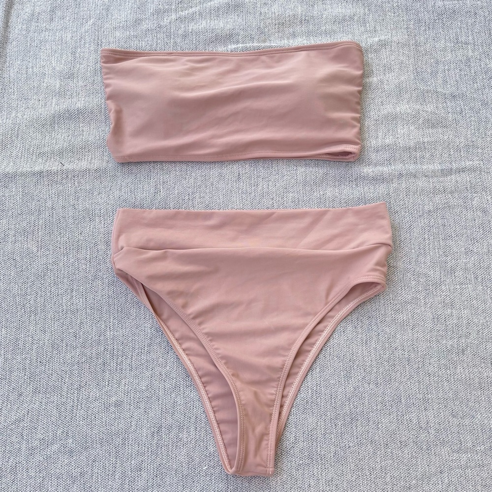 Blush high waisted bikini